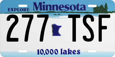 MN license plate 277TSF