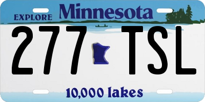 MN license plate 277TSL