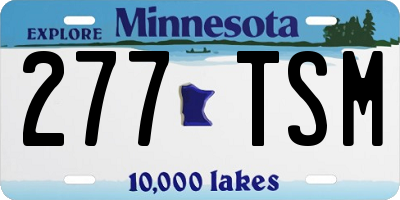MN license plate 277TSM