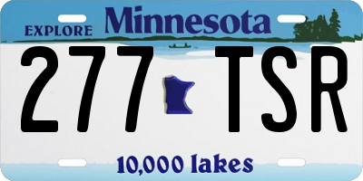MN license plate 277TSR