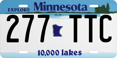 MN license plate 277TTC