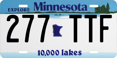 MN license plate 277TTF
