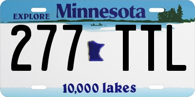 MN license plate 277TTL