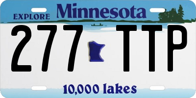 MN license plate 277TTP
