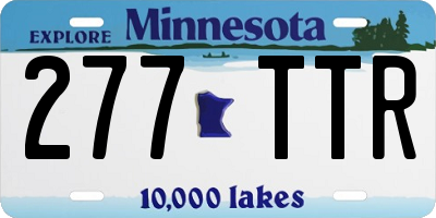 MN license plate 277TTR