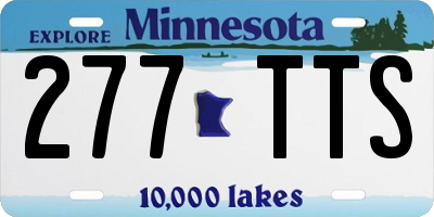 MN license plate 277TTS