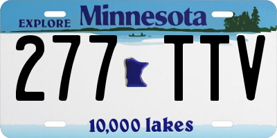 MN license plate 277TTV
