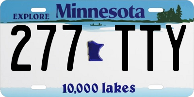 MN license plate 277TTY