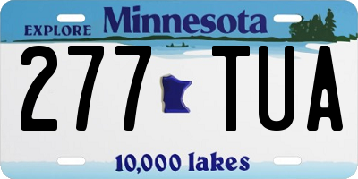 MN license plate 277TUA