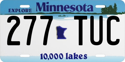 MN license plate 277TUC