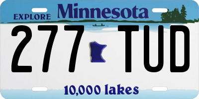 MN license plate 277TUD