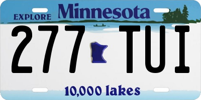 MN license plate 277TUI