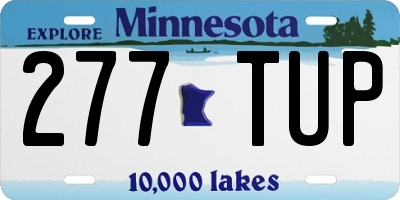 MN license plate 277TUP