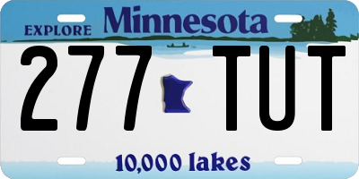 MN license plate 277TUT