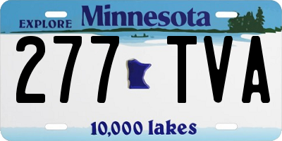 MN license plate 277TVA