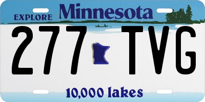 MN license plate 277TVG