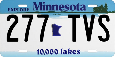 MN license plate 277TVS