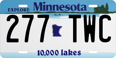 MN license plate 277TWC