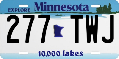 MN license plate 277TWJ