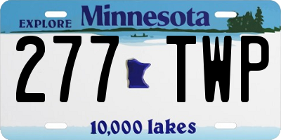 MN license plate 277TWP