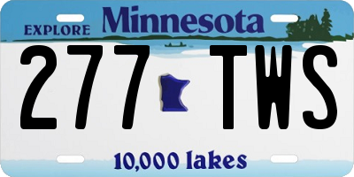 MN license plate 277TWS