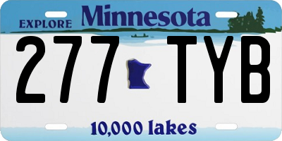 MN license plate 277TYB