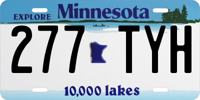 MN license plate 277TYH