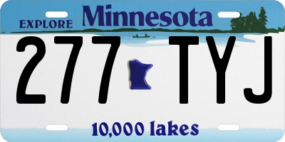 MN license plate 277TYJ