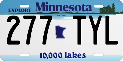 MN license plate 277TYL