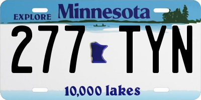 MN license plate 277TYN