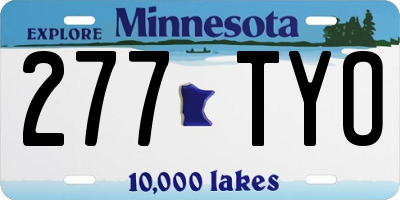 MN license plate 277TYO