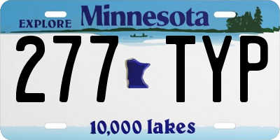 MN license plate 277TYP