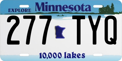 MN license plate 277TYQ