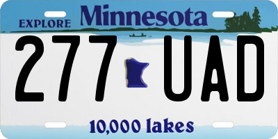 MN license plate 277UAD