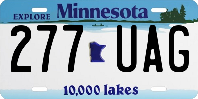 MN license plate 277UAG
