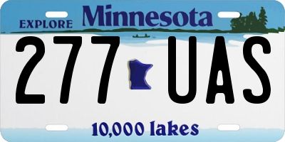 MN license plate 277UAS