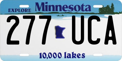 MN license plate 277UCA