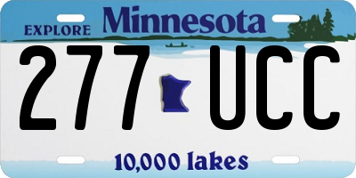 MN license plate 277UCC