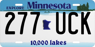MN license plate 277UCK