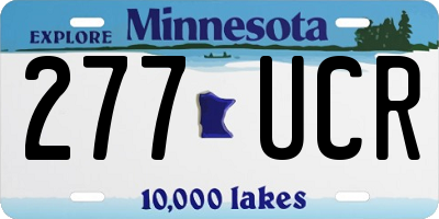 MN license plate 277UCR