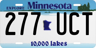 MN license plate 277UCT