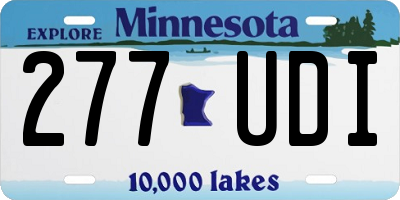 MN license plate 277UDI