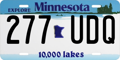 MN license plate 277UDQ