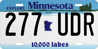 MN license plate 277UDR