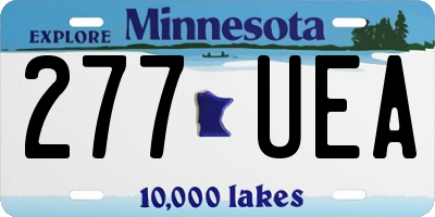 MN license plate 277UEA