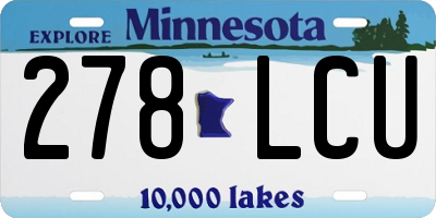 MN license plate 278LCU