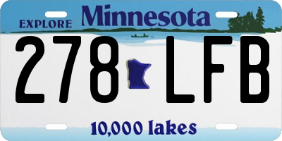 MN license plate 278LFB