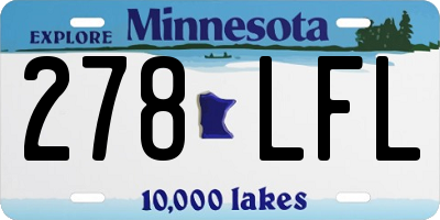 MN license plate 278LFL