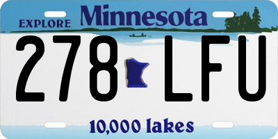 MN license plate 278LFU