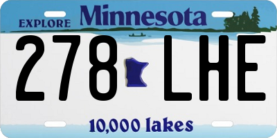 MN license plate 278LHE